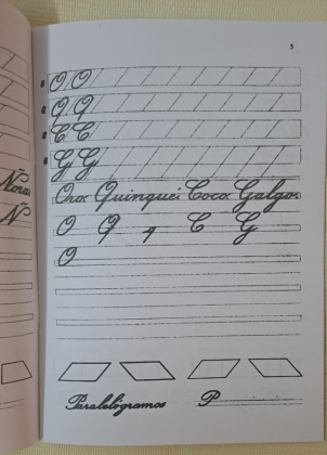 CUADERNO 5-  LETRA INGLESA- GRAM