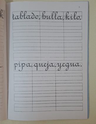 CUADERNO 7-  LETRA REDONDILLA- GRAM