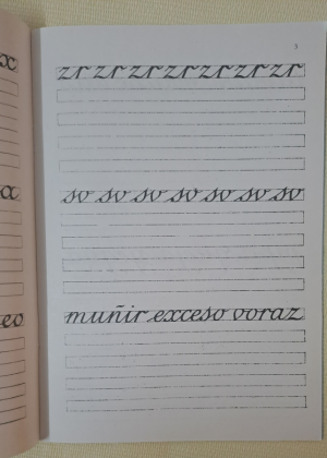 CUADERNO 8-  LETRA BASTARDILLA- GRAM