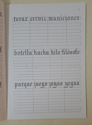 CUADERNO 9-  LETRA GÓTICA- GRAM