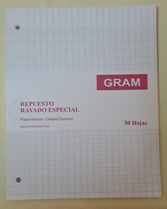 REPUESTO RAYADO ESPECIAL- GRAM 2