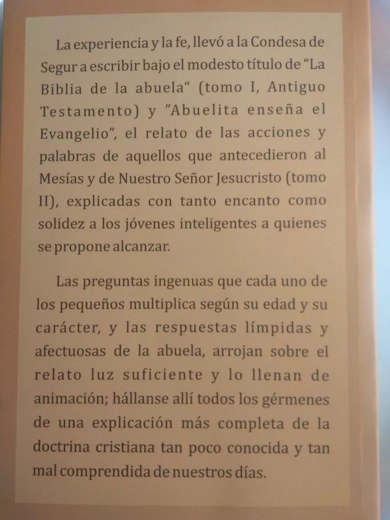 ABUELITA ENSEÑA EL EVANGELIO. TOMO 2- CONDESA DE SEGUR